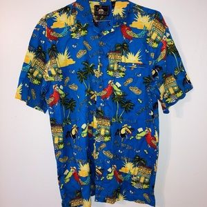 NWOT Jimmy Buffet Margaritaville Island Button Down Size L